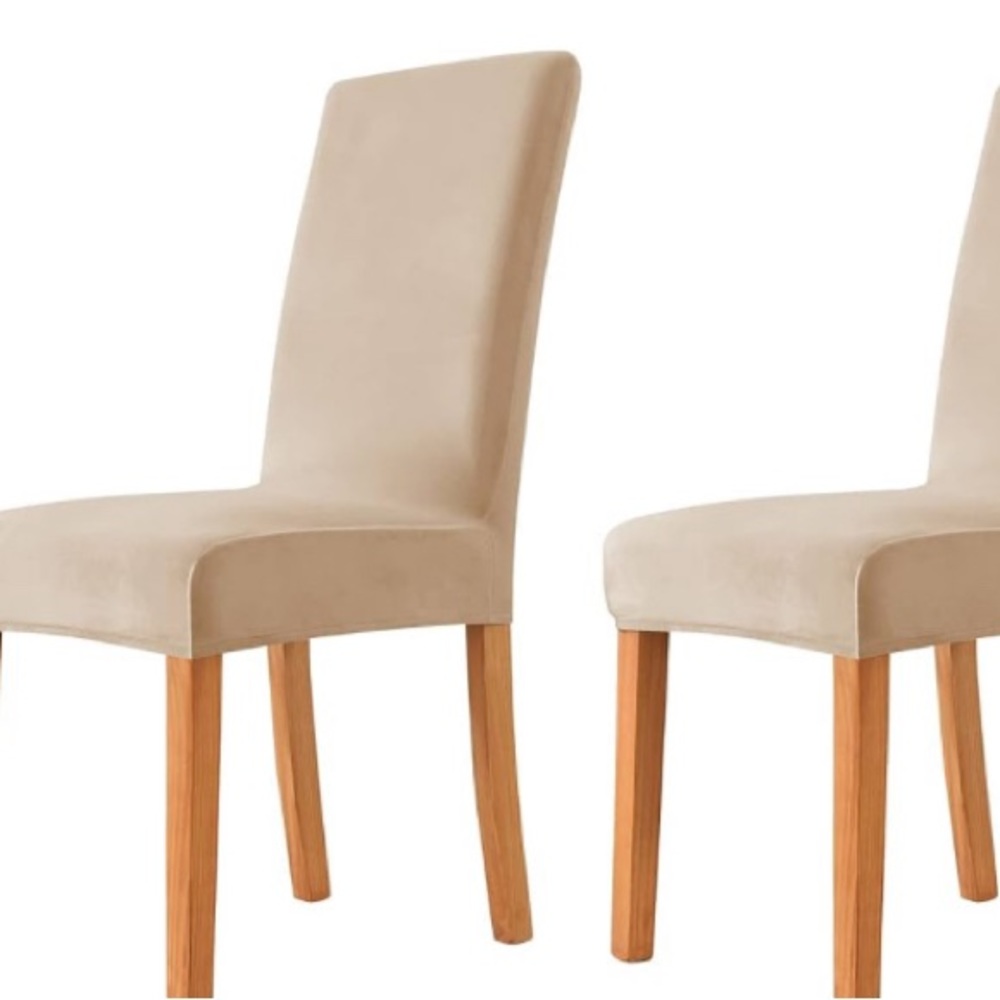 NWOT Two New Velvet Chair Slip Covers
